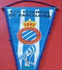 Fanion fotbal - RCD ESPANYOL BARCELONA (Spania) dimensiuni mari 44x23 cm