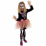 Costum de carnaval - Schelet fetita M (5-7 ani/max 132 cm)