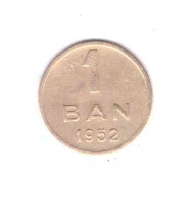 Moneda 1 ban 1952, stare foarte buna, curata foto