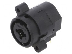 Conector Jack 6,3mm XLR Soclu Mamă 90&deg; Fără Buton