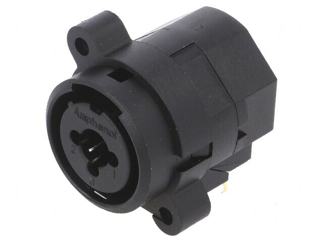 Conector Jack 6,3mm XLR Soclu Mamă 90&deg; Fără Buton