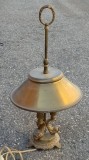 Superbă lampa pentru birou,noptiera cu talpa din bronz masiv