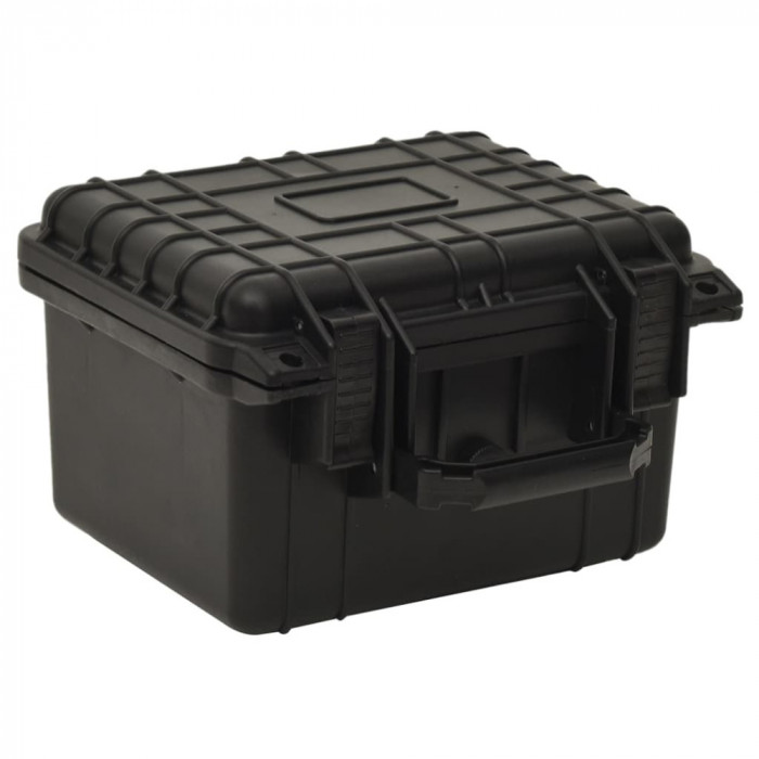 vidaXL Bagaj de zbor portabil, negru, 27x25x18 cm, PP 51795