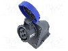 Conector alimentare AC, IEC 60309, IP67, 20A, 0,25kV, 250V AC, 4 pini, AMPHENOL - 2CMA101223R1000