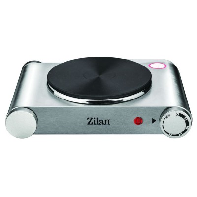 Plita electrica inox Zilan, 1 arzator, 1500 W, termostat reglabil foto