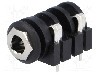 Conector jack, Jack 6,3mm, 2 contacte, mama, AMPHENOL - ACJM-IH