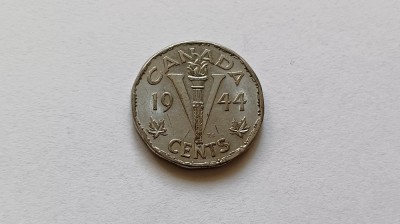 Canada-5 Cents 1944 foto