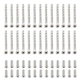 Set de 26 suruburi Sumbirg, fier, argintiu, 6 x 0,4 cm