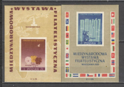 Polonia.1955 Expozitia filatelica VARSOVIA-Bl. MP.30 foto