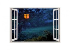 Autocolant decorativ, Fereastra, Natura si peisaje, Multicolor, 85 cm, 2710ST foto