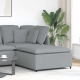 VidaXL Modul taburet modular pentru canapea, gri deschis, 100x100x48 cm