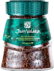 Cafea solubila liofilizata decofeinizata 95g Juan Valdez foto