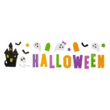 Autocolante Gel Geam, Halloween, Multicolor, Set Decorativ