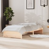 vidaXL Cadru de pat Single 3FT, 90x190 cm, lemn masiv