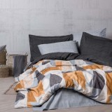 Cumpara ieftin Lenjerie 1 Persoana Giorno Gri (Bumbac 100%)