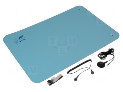 Kit de protecție antistatică pentru masă ESD, albastru 60x40 cm foto