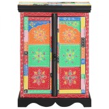 Masă consolă vidaXL Multicolor 50x30x75 cm din lemn de mango