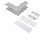Conector 270&deg; Aluminiu Argintiu TOPMET VARIO30-02 Anodat pentru Profile LED