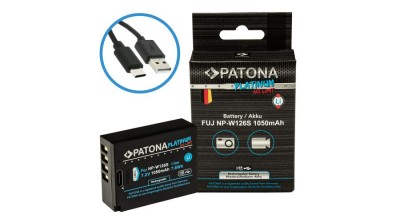 Baterie PATONA Platinum cu intrare USB-C pentru Fuji NP-W126S FUJIFILM X-H1 FUJIFILM X-Pro3 FUJIFILM X-T100 foto