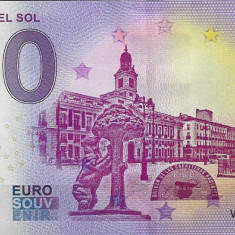 NOU : 0 EURO SOUVENIR - SPANIA , MADRID , PUERTA DEL SOL - 2020.1 - UNC/ IN SCAN
