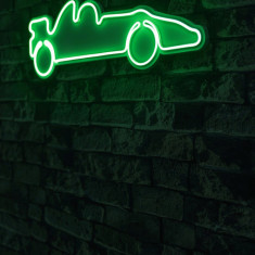 Decoratiune luminoasa LED, Formula 1 Race Car, Benzi flexibile de neon, DC 12 V, Verde