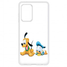 Husa Samsung Galaxy A31 Silicon Transparenta Model Mickey Mouse Pluto And Donald Duck foto