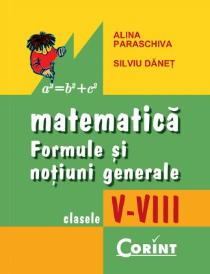Matematică. Formule și noțiuni generale clasele V-VIII foto