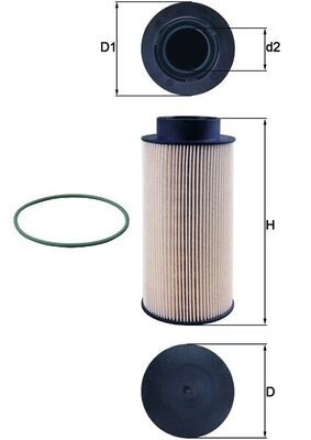 MAHLE KX 182D filtru combustibil foto