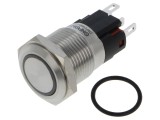 Comutator Anti-Vandalism ONPOW 2 Poziții SPDT 1A 220VAC IP65 ON-(ON) ONPOW6116F-11E/W/24V/S
