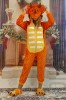 PJM232-199 Pijama kigurumi tip salopeta model dinozaur, M, S