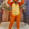 PJM232-199 Pijama kigurumi tip salopeta model dinozaur