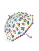 Umbrela Copii Curcubeu Djeco, Transparenta, +3 ani, Fete/Baieti, Sistem Protectie, Material PVC