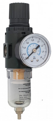 Reductor cu filtru de apa pentru aer comprimat 1/4&amp;quot; ADLER AD-FRL MA0173.1 foto