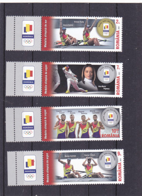 ROMANIA 2021 - MEDALII OLIMPICE 2020, TABS DIN COALA DE POSTA, MNH - LP 2335 foto