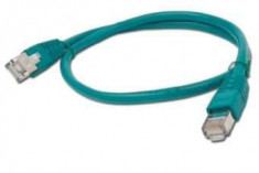 Cablu FTP Gembird Patchcord Cat 5e 1m Verde foto