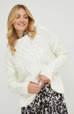 Cumpara ieftin Answear Lab pulover de lana femei, culoarea bej, călduros