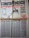 ziarul evenimentul zilei 18 noiembrie 1996 - emil constantinescu presedinte