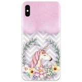 Husa silicon pentru Apple Iphone X, Aesthetic Unicorn