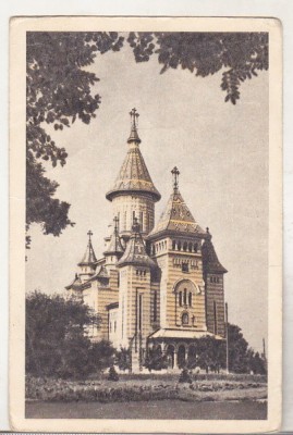 bnk cp Timisoara - Catedrala ortodoxa - circulata 1958 - marca fixa foto