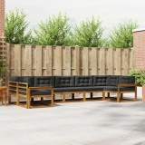 Cumpara ieftin Set de canapele de exterior 7 buc. 7-Locuri Natural si Antracit