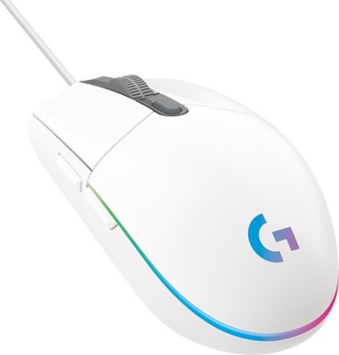 MOUSE LOGITECH, &amp;amp;quot;G102 LIGHTSYNC&amp;amp;quot;, gaming, cu fir, USB, optic, 8000 dpi, butoane/scroll 6/1, iluminare, butoane programabile, alb, &amp;amp;quot;910- foto