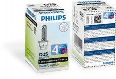 Bec auto xenon pentru far Philips Warranty D2S 35W 85V cutie foto
