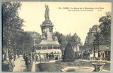 AD 525 C. P. VECHE -PARIS -LA STATUE DE LA REPUBLIQUE ET LA PLACE -FRANTA, Circulata, Printata