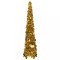 vidaXL Pom de Crăciun artificial tip pop-up, auriu, 120 cm, PET