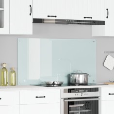 vidaXL Contrablat bucătărie alb 120x60x0.6 cm sticlă securizată