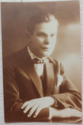 Portretul doctorului Ioan Groza// foto tip CP 1924 foto