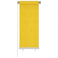 vidaXL Jaluzea tip rulou de exterior, galben, 60x140 cm, HDPE