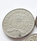 132. Moneda Antilele Olandeze 1 gulden 1978 (tiraj 500.000 buc)