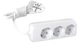 Prelungitor ceramic 015504, 3 prize, 3 m, 2500W, 3 x 1 mmp, contact de protectie