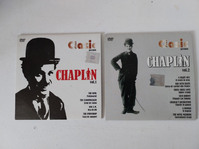 Chaplin, vol 1 si 2, lot 2 DVD Clasic Cine